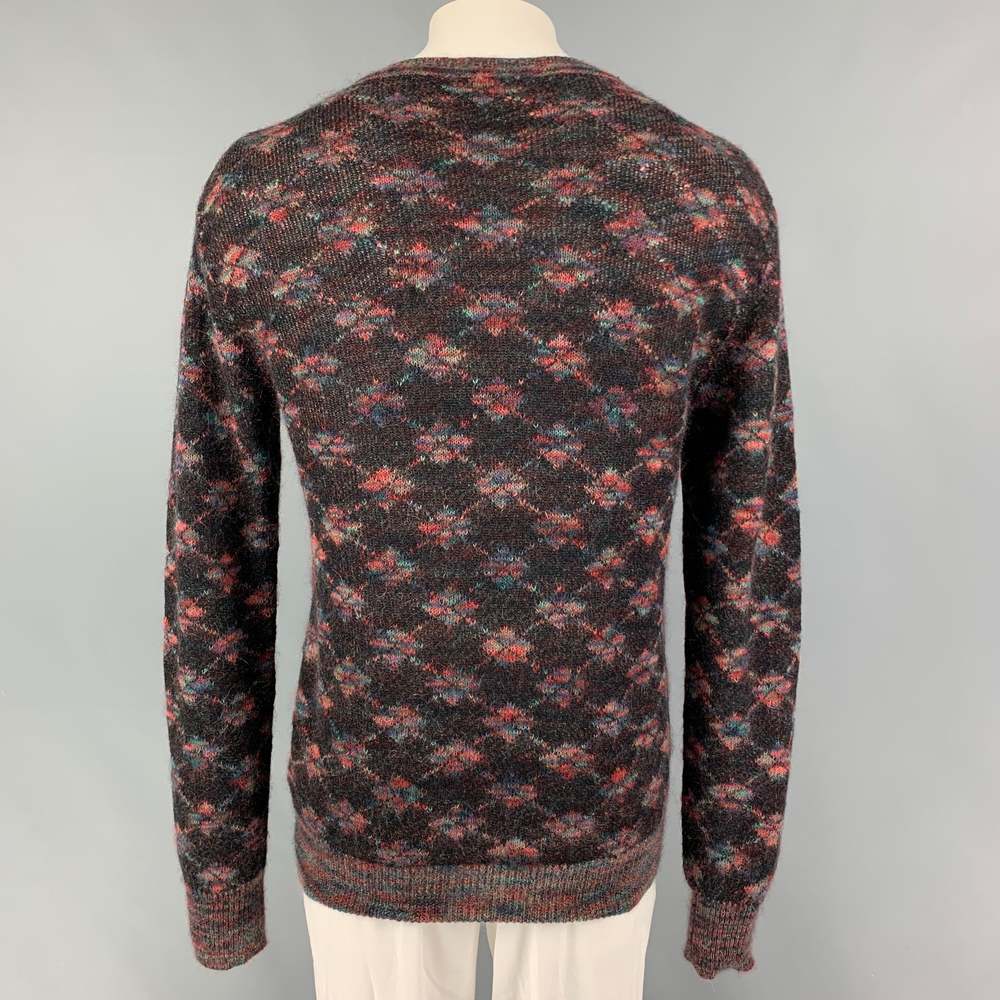 VIVIENNE WESTWOOD LXL Brown Multi-Color Knit Wool Mohair Sweater - Picture 3 of 6